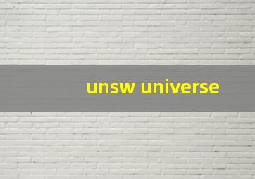 unsw universe